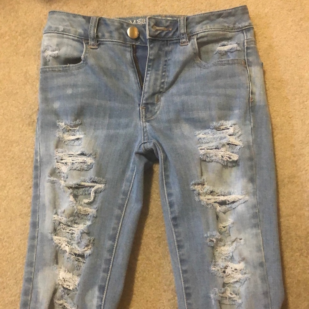 American Eagle ripped jeans